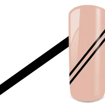 Samoljepljive trakice za nail art, crne