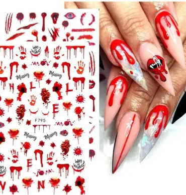 Naljepnice za nokte Halloween A2