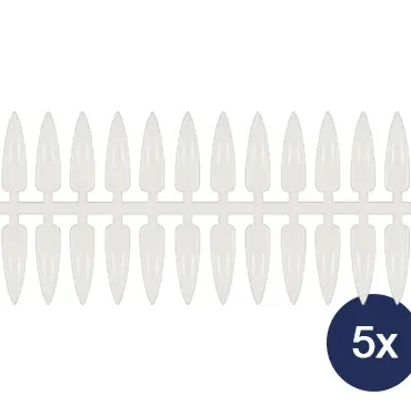 Display tipse za nailart - Stiletto Natural, 120 kom – prikaz 2