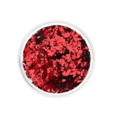 Red foil flakes