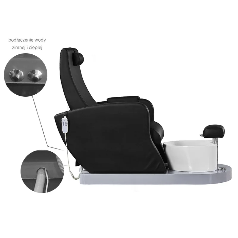 Kozmetička stolica za pedikuru Mani Black – prikaz 8