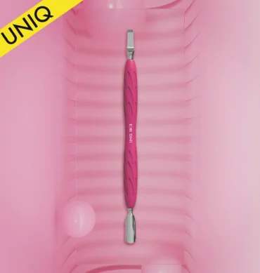 Pogurivač za manikuru Gummy sa silikonskom drškom UNIQ 10 TYPE 5 - dvostrani