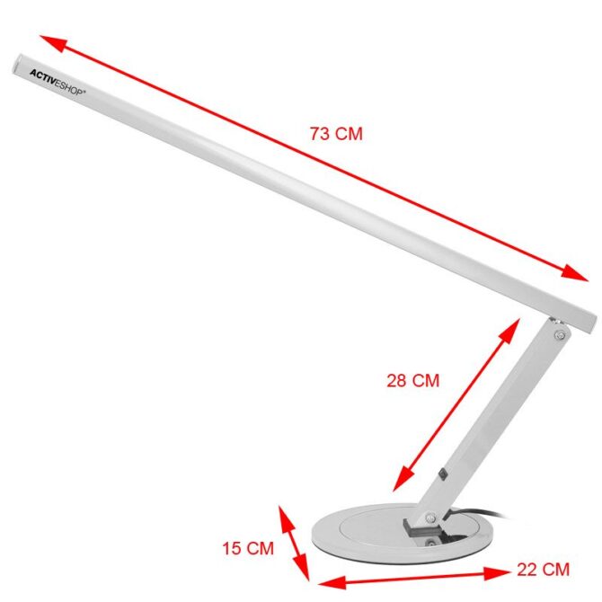 LUNA stolna radna lampa - srebrna