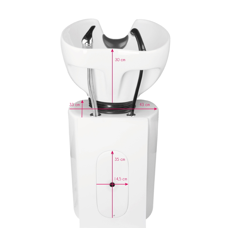 Frizerska stolica za pranje kose s umivaonikom Gabbiano - Slika 7