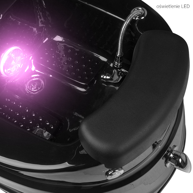 Kozmetička stolica za pedikuru s pumpom Black 'n' White - Slika 9