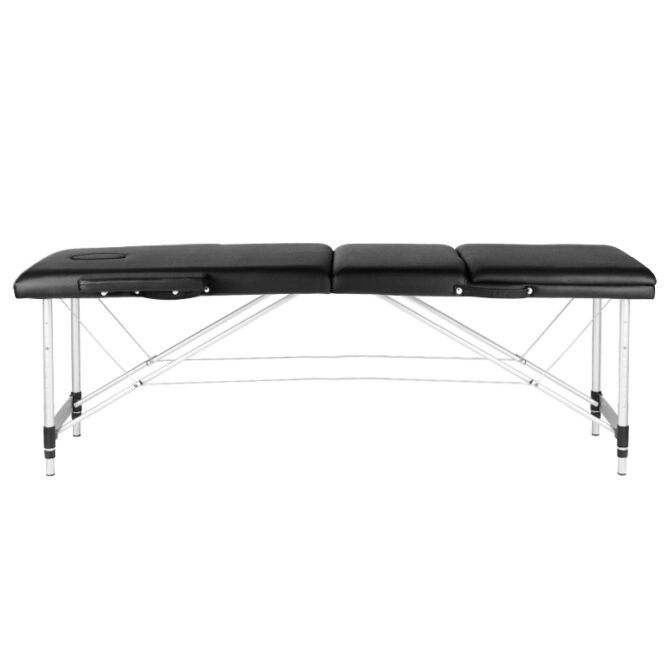 Sklopivi masažni stol Comfort Black, trodijelni - Slika 2