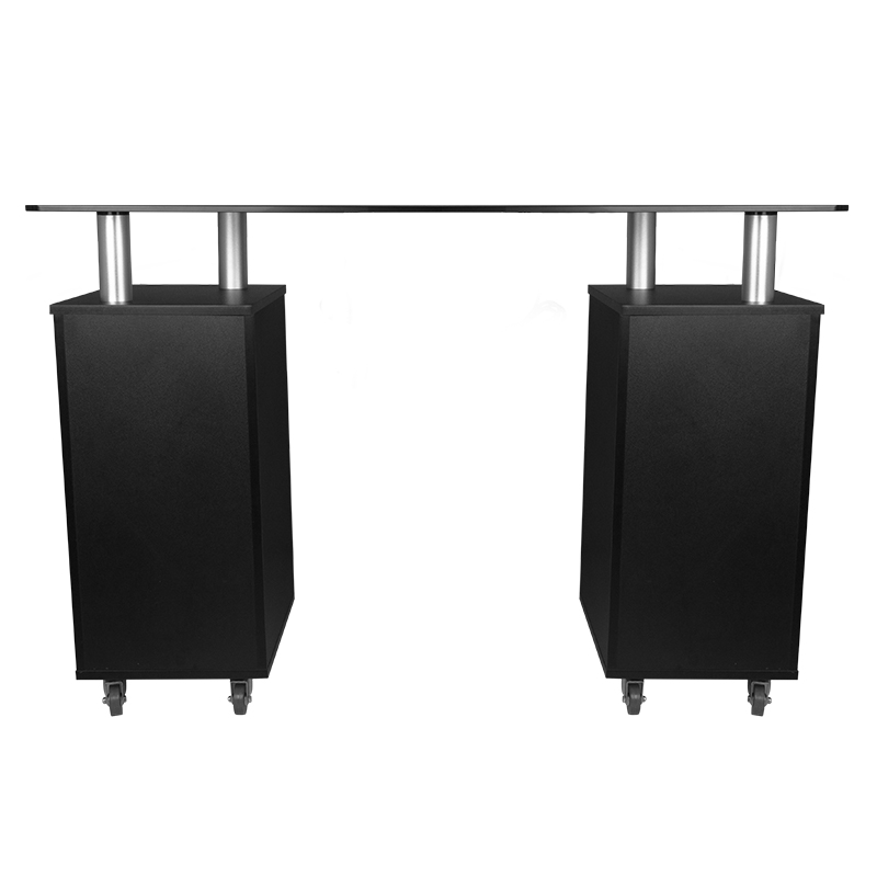 Stol za manikuru s kaljenim staklom Black - Slika 4