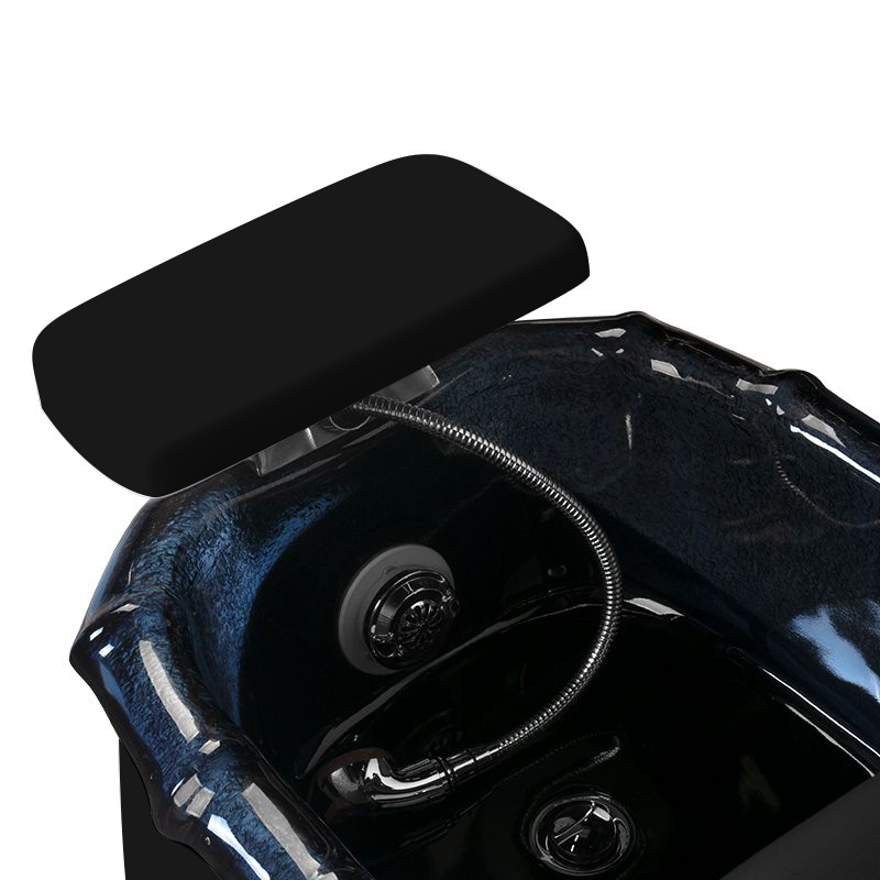 Kozmetička stolica za pedikuru s pumpom Mondy Black - Slika 3