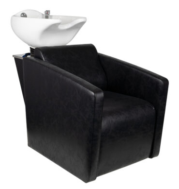 Frizerska stolica za pranje kose s umivaonikom Safe Black