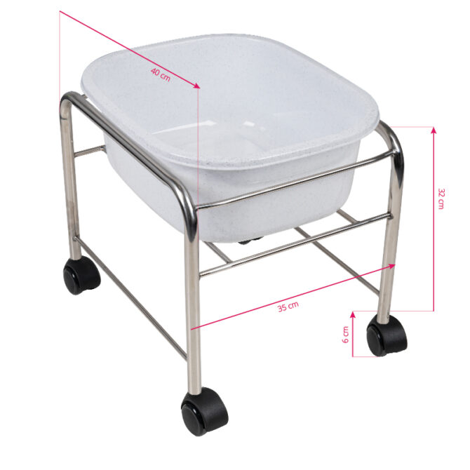 Kadica za pedikuru na kotačima Gray - Slika 4