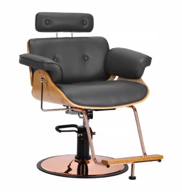 Frizerska stolica s naslonom za glavu Madrid Grey