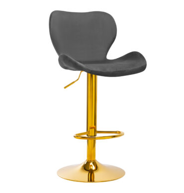 Barska stolica QS-B15, baršun siva