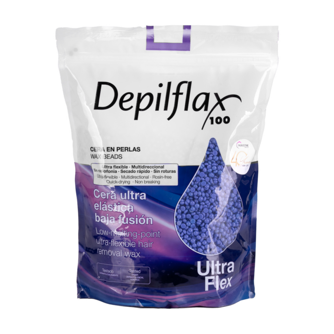 Fleksibilni vosak za depilaciju s niskim talištem Depilflax 100 - Purple Ultra Flex 1 kg