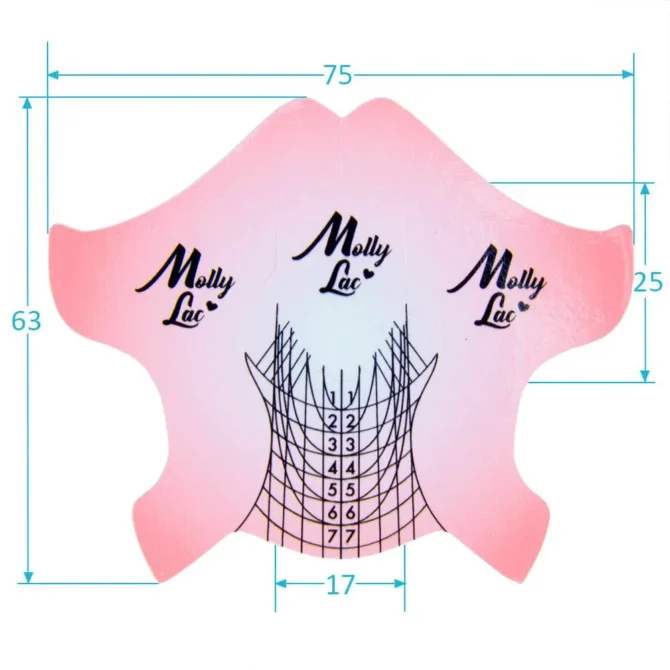 Šablone za nokte Molly, 500 kom
