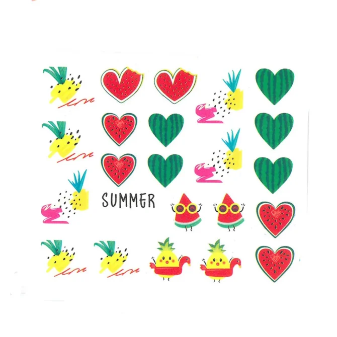 Vodene naljepnice za nokte Summer Love - Slika 3