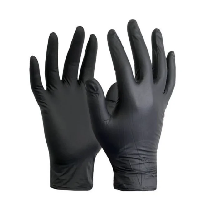 Nitrilne rukavice black, S  100/1 - Slika 3