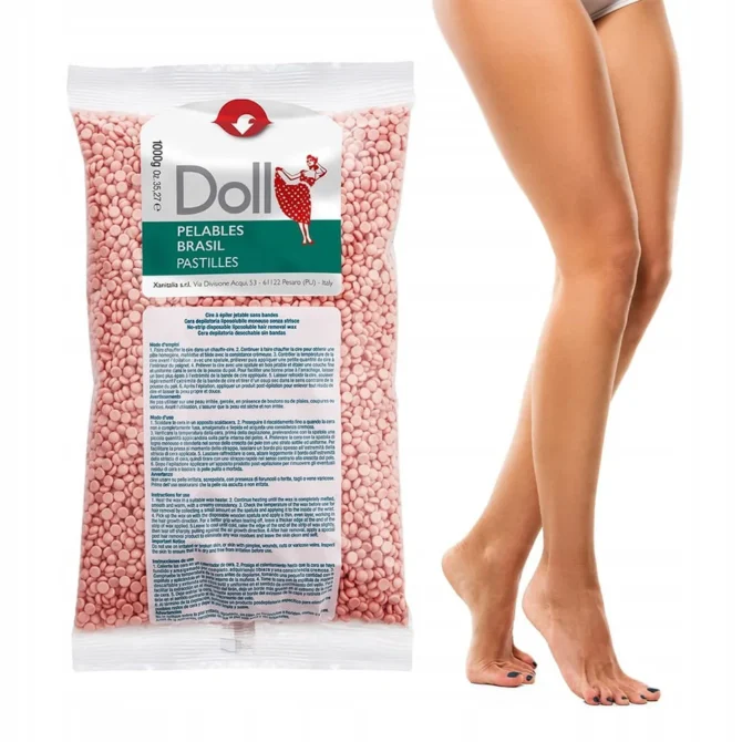 Vosak za brazilsku depilaciju bez traka Doll Pink Rose - 1 kg - Slika 2