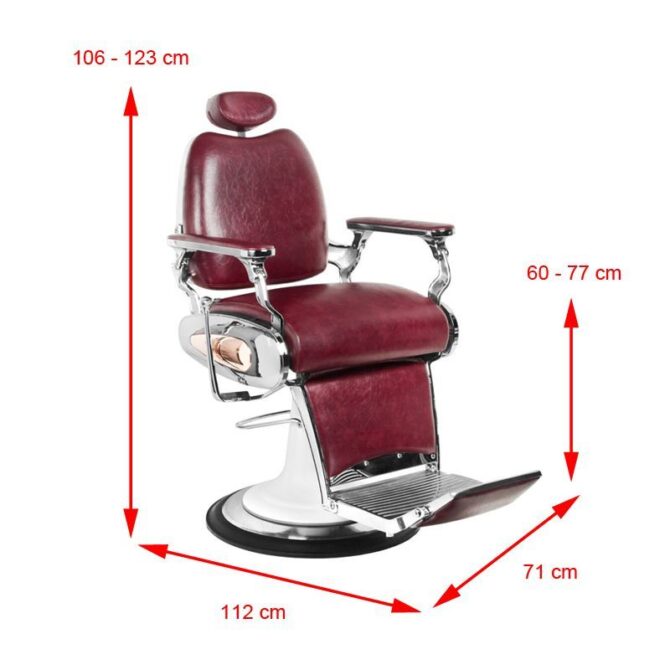 Brijačka stolica Moto Bordeaux - Slika 6