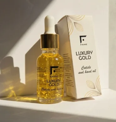 Luxury gold cuticle and hand oil