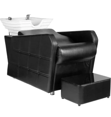 Frizerska stolica za pranje kose s umivaonikom Mini Black