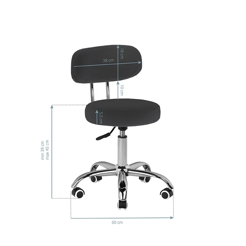 Kozmetička stolica FA108 Black – prikaz 4