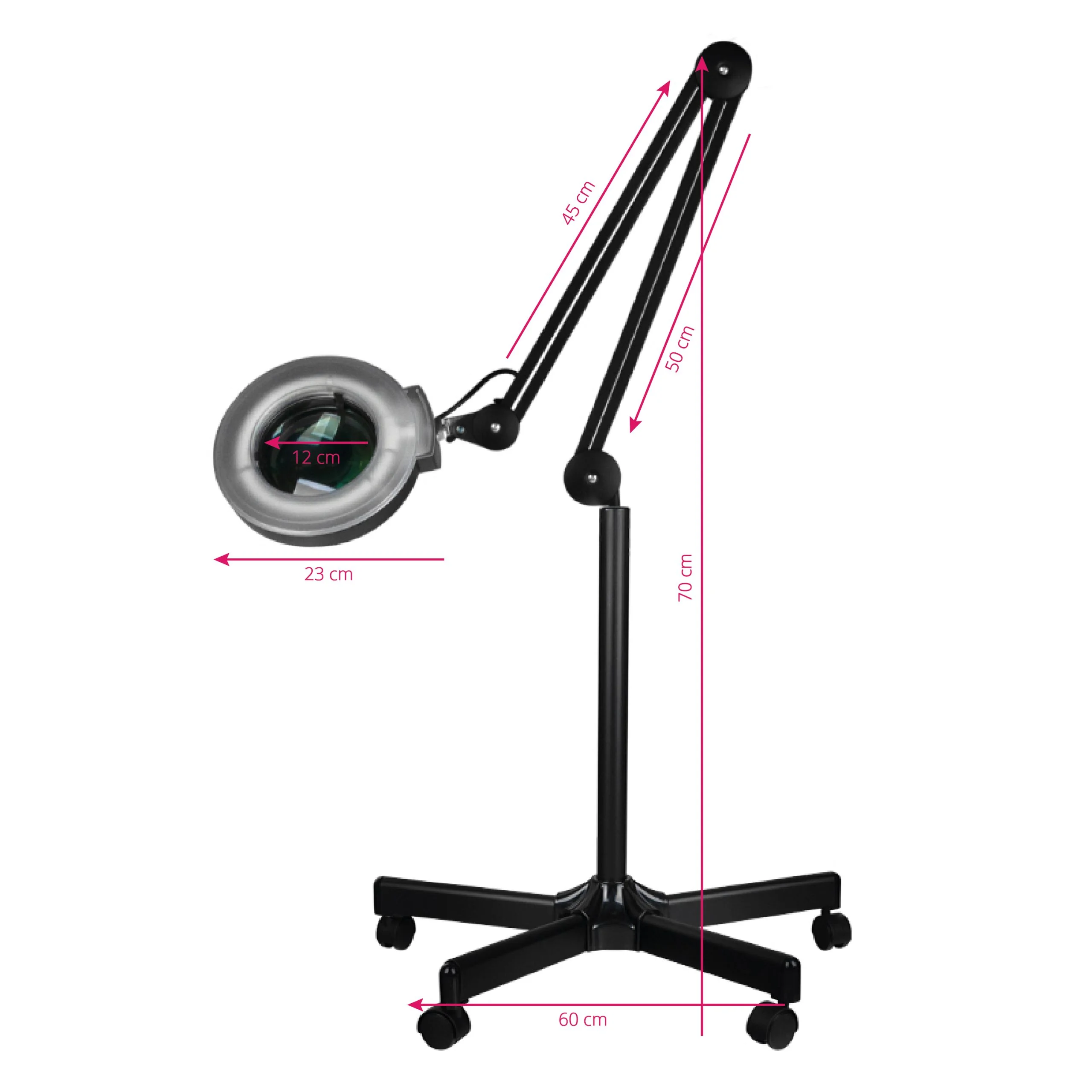 Lupa kozmetička na stalku LED – prikaz 8
