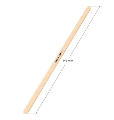 Špatule za nanošenje voska - 140 x 6 x 1,4 mm - 150 kom – prikaz 2