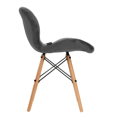Stolica 4Rico QS-186, sivi baršun – prikaz 2