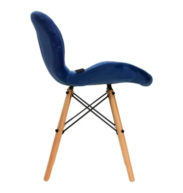 Stolica 4Rico QS-186, tamnoplavi baršun – prikaz 2