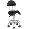 Stolica sedlo s naslonom FA951, crna