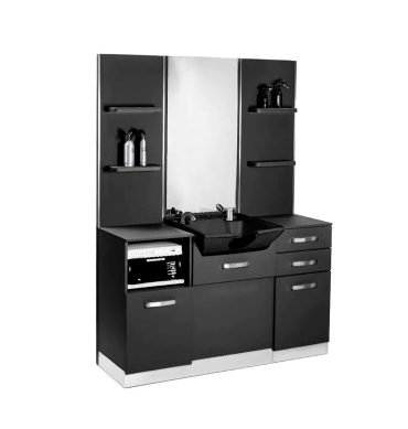 Frizerska konzola s bazom za pranje kose