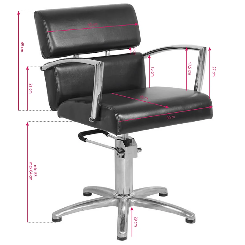 Frizerska stolica Brussels Black – prikaz 4