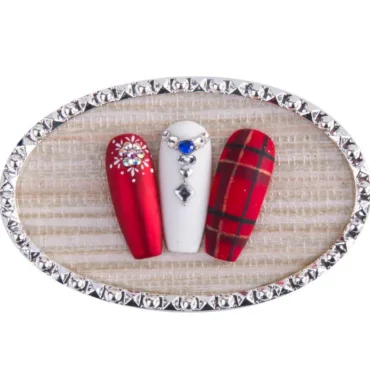 Ukrasni okvir za nail art - Silver