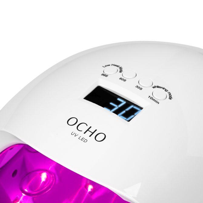 UV LED lampa OCHO X13 65W,  bijela sa zrcalnim dnom +  opcija terapije crvenim svjetlom - Slika 14