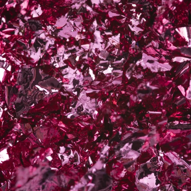 Metalik Alu flakes pink - Slika 3