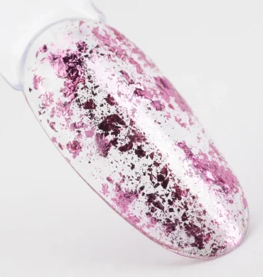 Metalik Alu flakes pink