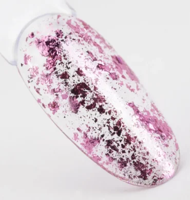 Metalik Alu flakes pink
