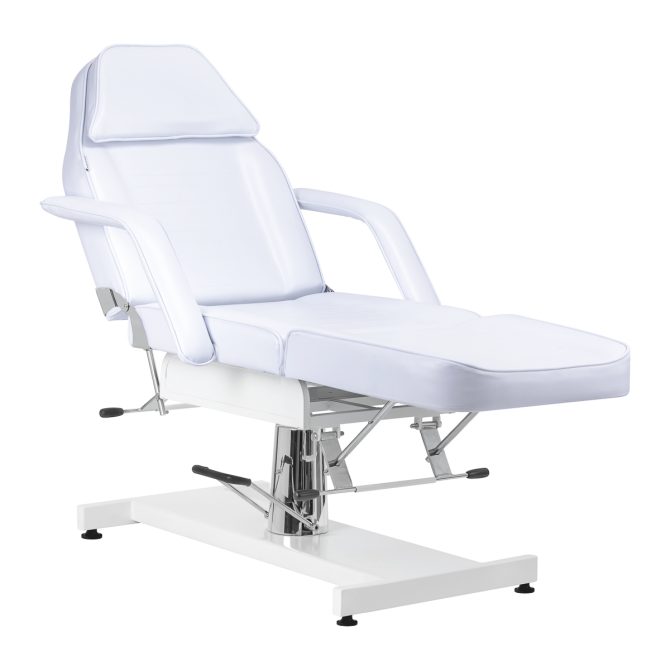 Hidraulička kozmetička stolica Sillon 2 - hladno bijela - Slika 3