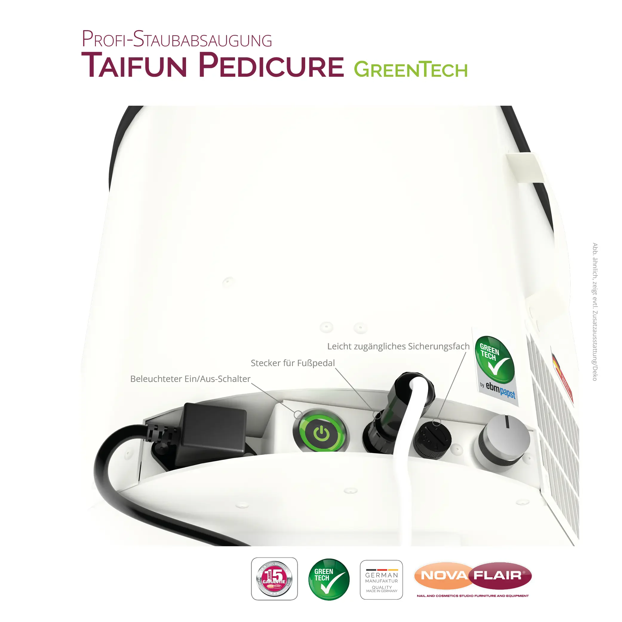 Taifun pedicure - profesionalni usisavač prašine za pedikuru – prikaz 3