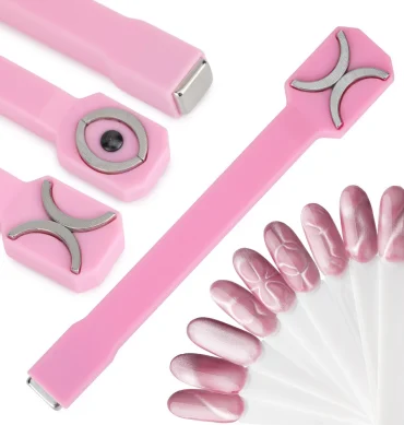 Cat eye magnet dvostrani Pink