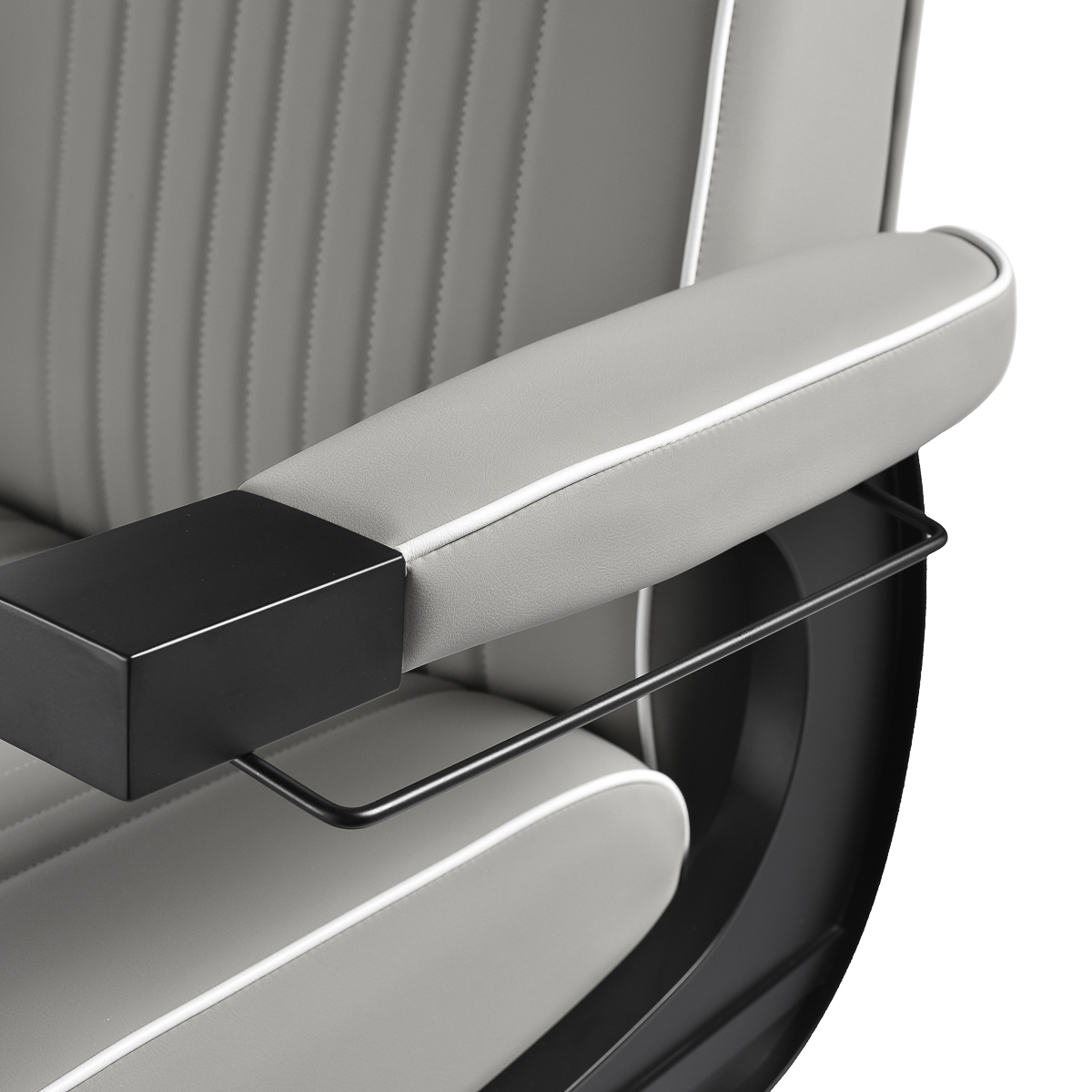 Brijačka stolica Levi gray - Slika 8