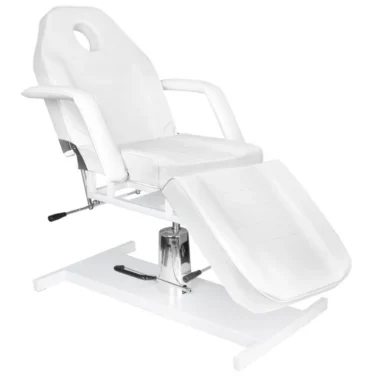 Hidraulična kozmetička stolica Basic white – prikaz 2