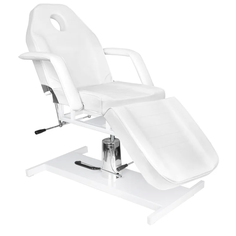 Hidraulična kozmetička stolica Basic white – prikaz 2