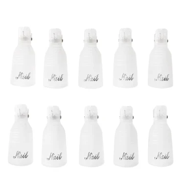 Plastične kvačice za uklanjanje soak off gelova - prozirne, 10 kom.