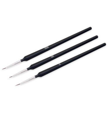 Set kistova za nail art Black - 3 kom