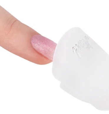 Plastične kvačice za uklanjanje soak off gelova - prozirne, 10 kom. – prikaz 2