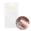 Samoljepljive naljepnice za noke Smile line - silver