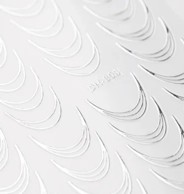 Samoljepljive naljepnice za noke Smile line - silver – prikaz 2
