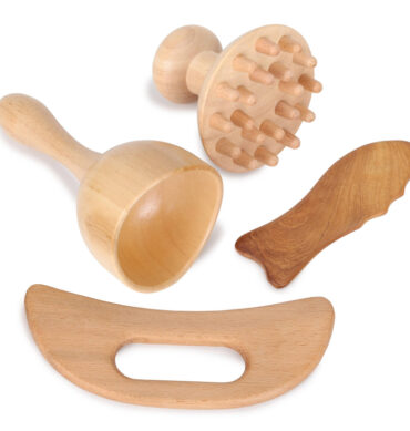 Drveni set za masažu, 4 kom
