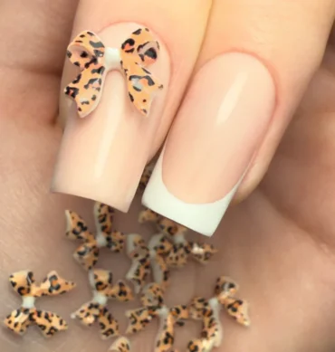3D mašnice leopard uzorak, 45 kom – prikaz 2